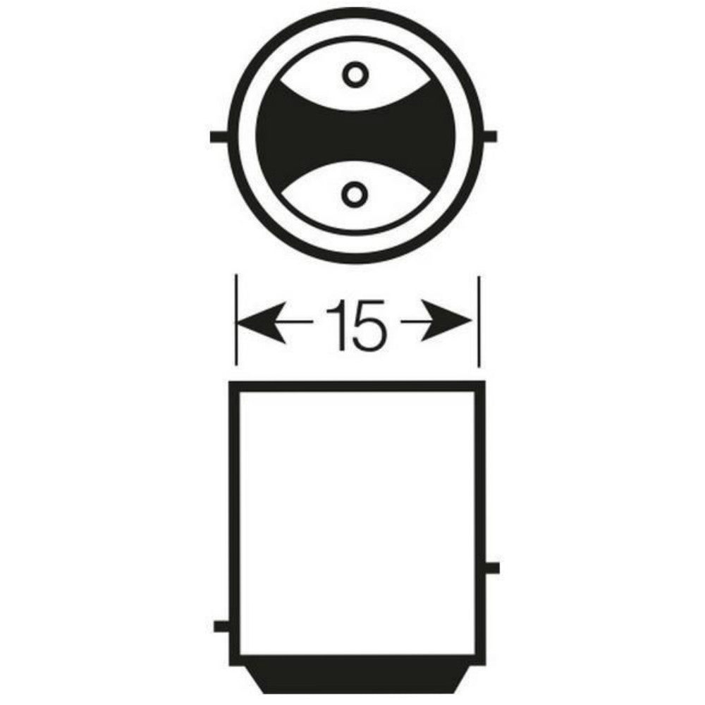 Osram 380 12V P21/5W Original Bayonet Bulbs Bay15D (Twin Blister)